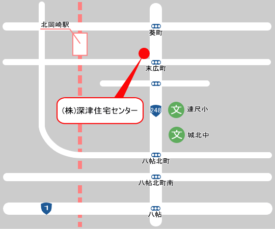 深津住宅センターマップ